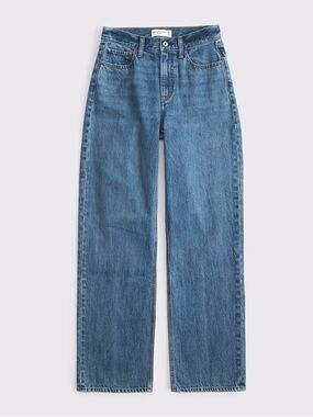 Abercrombie High Rise Loose Dark Marble